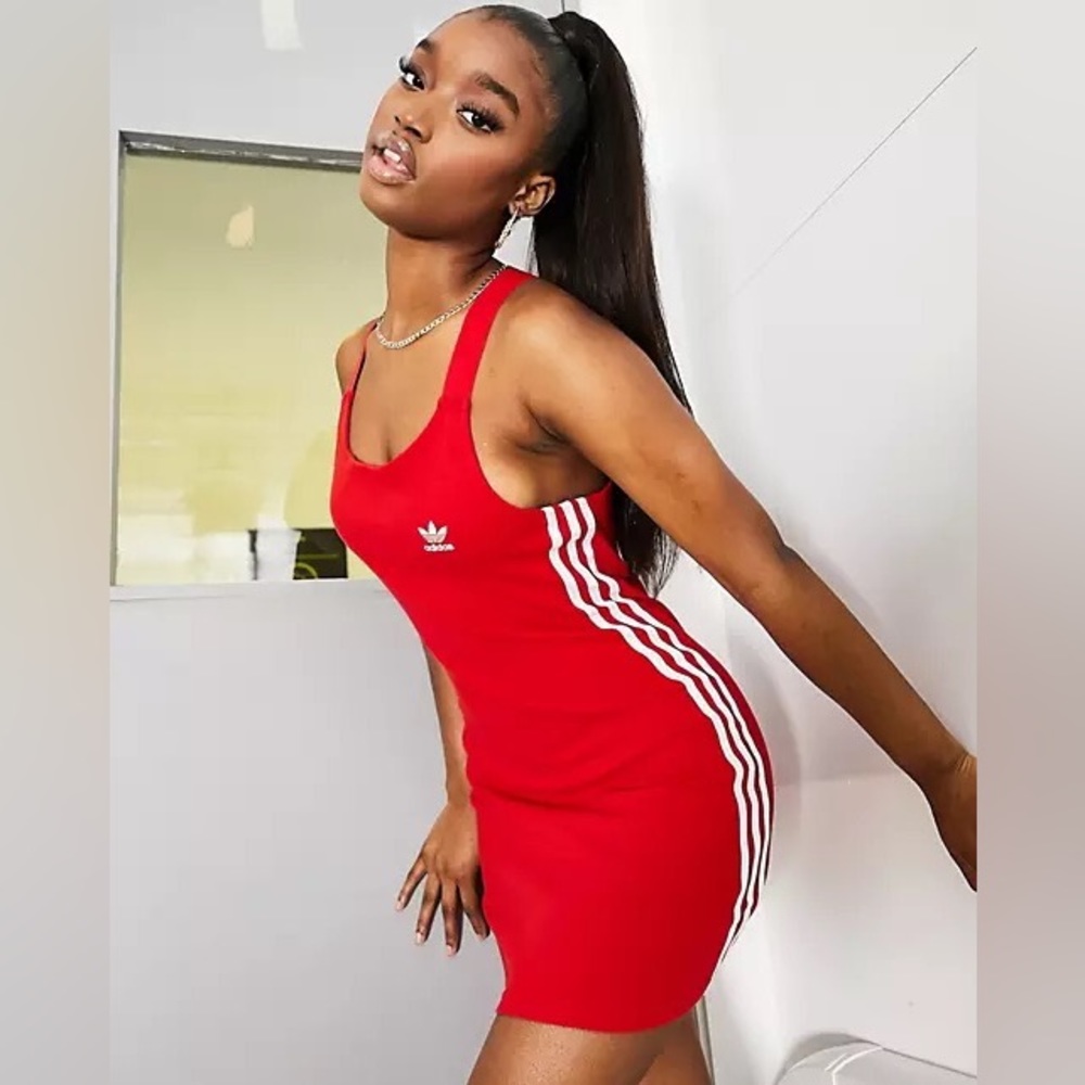 Adidas Originals Adicolor Racerback Dress - Picture 1 of 8